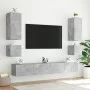TV wall furniture LED lights 2 pcs concrete gray 40.5x35x40 cm by , TV Furniture - Ref: Foro24-837253, Price: 67,66 €, Discou...