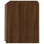 Mueble de TV de pared con luces LED marrón roble 40,5x35x40 cm de , Muebles TV - Ref: Foro24-837258, Precio: 42,42 €, Descuen...