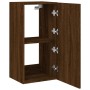 Wandmontierter TV-Schrank mit LED-Leuchten Eiche braun 40,5x35x80 cm von , TV-Möbel - Ref: Foro24-837266, Preis: 59,99 €, Rab...