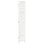 Biombo separador de 3 paneles madera maciza Paulownia blanco