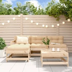 5-piece solid pine wood garden sofa set by , Garden sets - Ref: Foro24-3186529, Price: 269,21 €, Discount: %