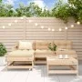 5-piece solid pine wood garden sofa set by , Garden sets - Ref: Foro24-3186543, Price: 247,92 €, Discount: %