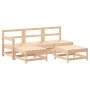 5-piece solid pine wood garden sofa set by , Garden sets - Ref: Foro24-3186543, Price: 247,92 €, Discount: %