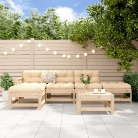 6-teiliges Gartenmöbel-Set aus massivem Kiefernholz von , Gartensets - Ref: Foro24-3186536, Preis: 316,67 €, Rabatt: %