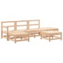Juego de muebles de jardín 6 piezas madera maciza de pino de , Conjuntos de jardín - Ref: Foro24-3186536, Precio: 321,10 €