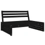 6-teiliges Gartenmöbel-Set aus massivem Kiefernholz schwarz von , Gartensets - Ref: Foro24-3186645, Preis: 678,25 €, Rabatt: %