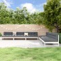 Juego de muebles de jardín 6 piezas madera maciza pino blanco de , Conjuntos de jardín - Ref: Foro24-3186607, Precio: 575,69 ...
