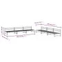 6-teiliges Gartenmöbel-Set aus massivem Kiefernholz aus weißem Holz von , Gartensets - Ref: Foro24-3186607, Preis: 567,93 €, ...