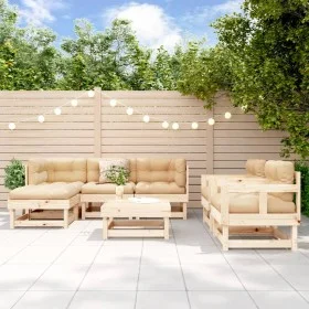 7-teiliges Gartenmöbel-Set aus massivem Kiefernholz von , Gartensets - Ref: Foro24-3186207, Preis: 342,51 €, Rabatt: %