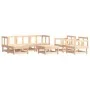 7-teiliges Gartenmöbel-Set aus massivem Kiefernholz von , Gartensets - Ref: Foro24-3186207, Preis: 342,49 €, Rabatt: %
