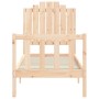 Single bed frame with solid wood headboard by , Beds and slatted bases - Ref: Foro24-3192256, Price: 102,34 €, Discount: %