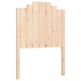 Single bed frame with solid wood headboard by , Beds and slatted bases - Ref: Foro24-3192256, Price: 102,34 €, Discount: %