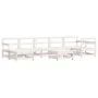 Gartenmöbel-Set 8-teilig aus massivem weißem Kiefernholz von , Gartensets - Ref: Foro24-3186285, Preis: 499,51 €, Rabatt: %