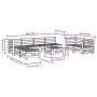 Hoher Gartentisch und Hocker 9 Stk. massives Kiefernholz grau von , Gartensets - Ref: Foro24-3186300, Preis: 577,12 €, Rabatt: %
