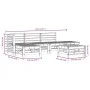 Hoher Gartentisch und Hocker 6 Stk. massives Kiefernholz grau von , Gartensets - Ref: Foro24-3186328, Preis: 371,24 €, Rabatt: %