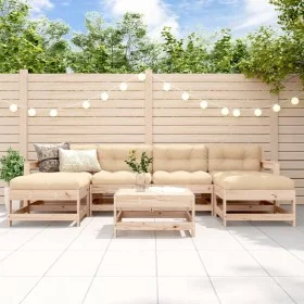 7-teiliges Gartenmöbel-Set aus massivem Kiefernholz von , Gartensets - Ref: Foro24-3186375, Preis: 357,60 €, Rabatt: %