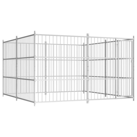 Perrera de exterior 300x300x185 cm de vidaXL, Casetas y cercados para perros - Ref: Foro24-144624, Precio: 783,03 €, Descuent...