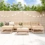 Juego de muebles de jardín 7 piezas madera maciza de pino de , Conjuntos de jardín - Ref: Foro24-3186389, Precio: 358,85 €, D...