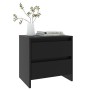 Mesitas de noche 2 uds madera ingeniería negro 45x34,5x44,5 cm de vidaXL, Mesitas de noche - Ref: Foro24-809848, Precio: 74,4...