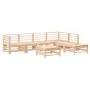Juego de muebles de jardín 7 piezas madera maciza de pino de , Conjuntos de jardín - Ref: Foro24-3186438, Precio: 368,71 €, D...