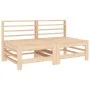 Juego de muebles de jardín 7 piezas madera maciza de pino de , Conjuntos de jardín - Ref: Foro24-3186438, Precio: 368,71 €, D...