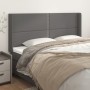 Kopfteil mit Ohren aus grauem Kunstleder, 203 x 16 x 118/128 cm von , Kopf- und Fußteile - Ref: Foro24-3119552, Preis: 107,85...