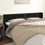 Cabecero de terciopelo negro 163x16x78/88 cm de , Cabeceros y pies de cama - Ref: Foro24-3118684, Precio: 62,29 €, Descuento: %