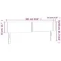 Kopfteil aus schwarzem Samt mit LED 163x16x78/88 cm von , Kopf- und Fußteile - Ref: Foro24-3123152, Preis: 67,70 €, Rabatt: %