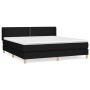 Box spring bed with black fabric mattress 160x200 cm by , Beds and slatted bases - Ref: Foro24-3130203, Price: 489,82 €, Disc...