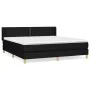 Box spring bed with black fabric mattress 160x200 cm by , Beds and slatted bases - Ref: Foro24-3130203, Price: 471,02 €, Disc...