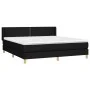 Box spring bed with black fabric mattress 160x200 cm by , Beds and slatted bases - Ref: Foro24-3130203, Price: 471,02 €, Disc...