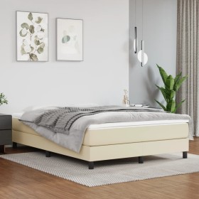 Cream synthetic leather pocket spring mattress 140x190x20cm by , Mattresses - Ref: Foro24-347784, Price: 239,28 €, Discount: %