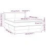 Cama box spring con colchón cuero sintético capuchino 140x190cm de , Camas y somieres - Ref: Foro24-3130660, Precio: 427,20 €...