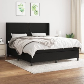 Boxspringbett mit schwarzer Stoffmatratze 160x200 cm von , Betten und Lattenroste - Ref: Foro24-3131363, Preis: 562,82 €, Rab...
