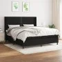 Box spring bed with black fabric mattress 160x200 cm by , Beds and slatted bases - Ref: Foro24-3131363, Price: 548,93 €, Disc...
