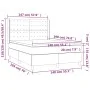 Box spring bed with cappuccino synthetic leather mattress 140x190cm by , Beds and slatted bases - Ref: Foro24-3132500, Price:...