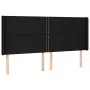 Cama box spring colchón y luces LED tela negro 160x200 cm de , Camas y somieres - Ref: Foro24-3138807, Precio: 570,70 €, Desc...