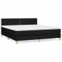 Box spring bed with black fabric mattress 160x200 cm by , Beds and slatted bases - Ref: Foro24-3140547, Price: 456,55 €, Disc...