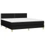 Box spring bed with black fabric mattress 160x200 cm by , Beds and slatted bases - Ref: Foro24-3140547, Price: 456,55 €, Disc...