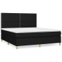 Boxspringbett mit schwarzer Stoffmatratze 160x200 cm von , Betten und Lattenroste - Ref: Foro24-3142267, Preis: 556,84 €, Rab...