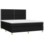 Boxspringbett mit schwarzer Stoffmatratze 160x200 cm von , Betten und Lattenroste - Ref: Foro24-3142267, Preis: 556,84 €, Rab...