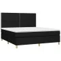 Boxspringbett mit schwarzer Stoffmatratze 160x200 cm von , Betten und Lattenroste - Ref: Foro24-3142267, Preis: 545,78 €, Rab...