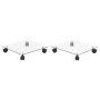 Wheel supports for square tempered glass pots 2 pcs by vidaXL, Pot stands - Ref: Foro24-245690, Price: 28,05 €, Discount: %
