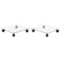 Wheel supports for square tempered glass pots 2 pcs by vidaXL, Pot stands - Ref: Foro24-245690, Price: 27,77 €, Discount: %