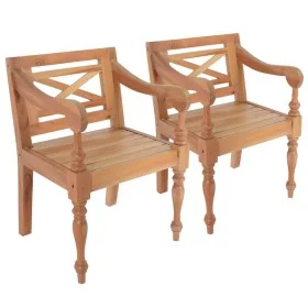 Batavia Stühle 2 Stk. massives Mahagoniholz hellbraun von , Essstühle - Ref: Foro24-246964, Preis: 221,13 €, Rabatt: %