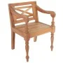 Batavia chairs, 2 units, solid light brown mahogany wood. by , dining chairs - Ref: Foro24-246964, Price: 221,13 €, Discount: %