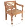 Batavia chairs, 2 units, solid light brown mahogany wood. by , dining chairs - Ref: Foro24-246964, Price: 221,13 €, Discount: %
