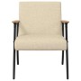 sillón Crema 59 x 75 x 78 cm tela en Sillones | Comprar online en Foro24