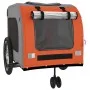 Bicycle pet trailer, iron frame, Oxford fabric in orange and grey. by , pet strollers - Ref: Foro24-93858, Price: 129,52 €, D...