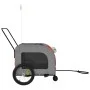 Bicycle pet trailer, iron frame, Oxford fabric in orange and grey. by , pet strollers - Ref: Foro24-93858, Price: 129,52 €, D...